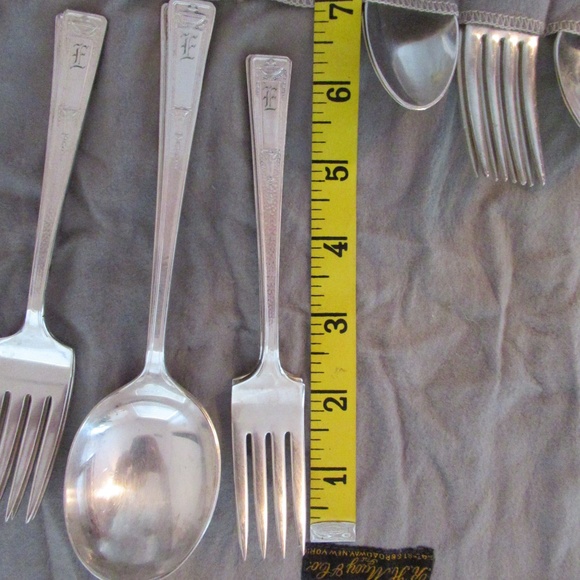 1835 R WALLACE Sterling plated flatware set - Picture 6 of 12